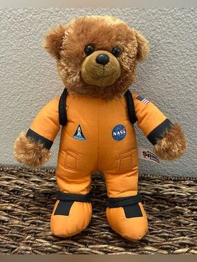 Kennedy Space Center NASA Plush Bear Astronaut Stuffed Animal With Backpack